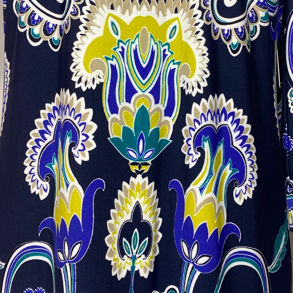 Laundry by Shelli Segal Y2K paisley/floral print knee length dress / 4 / EUC - Picture 13 of 16